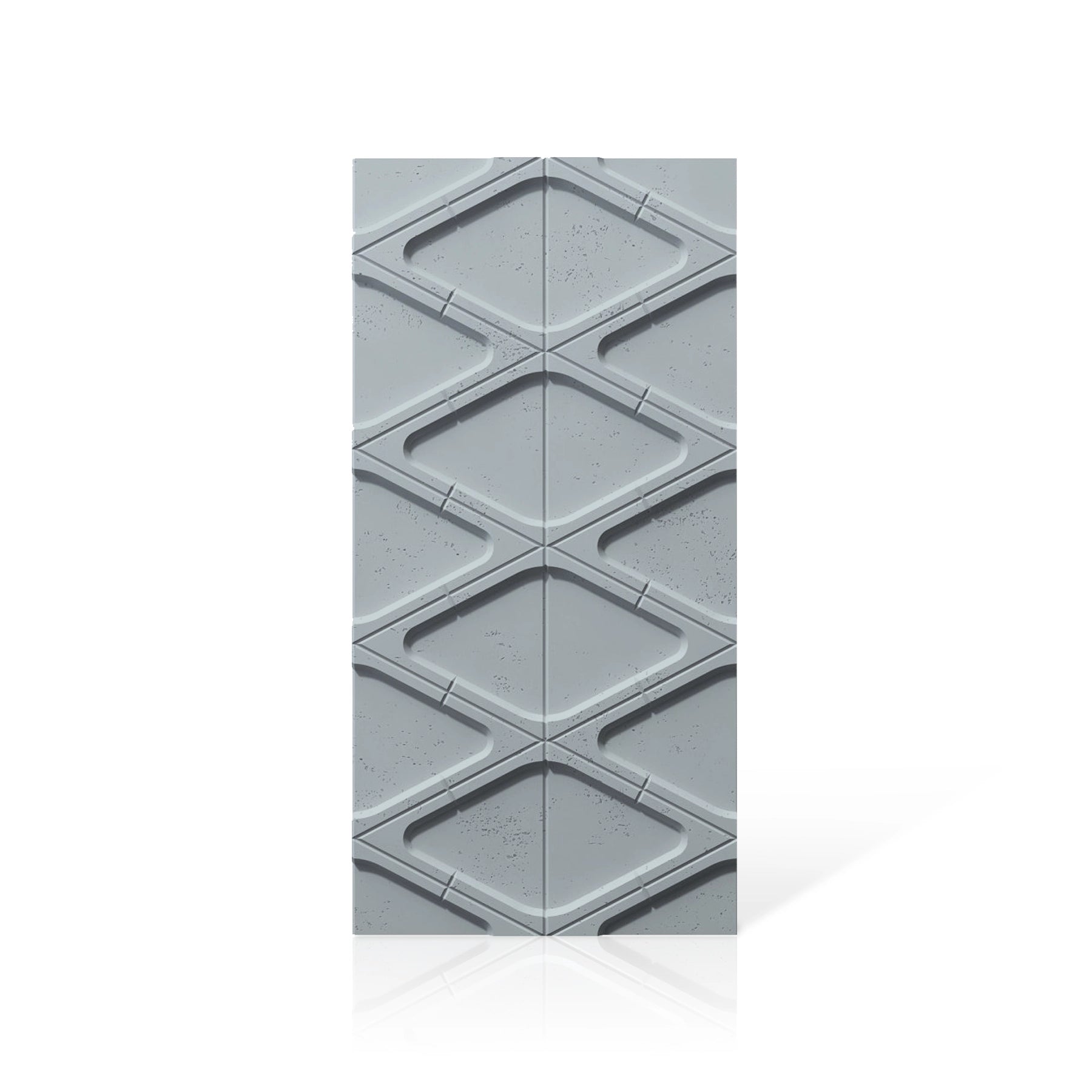 3D Concrete Wall Panels DIAMONDS colour swatch on white background DecorMania.eu